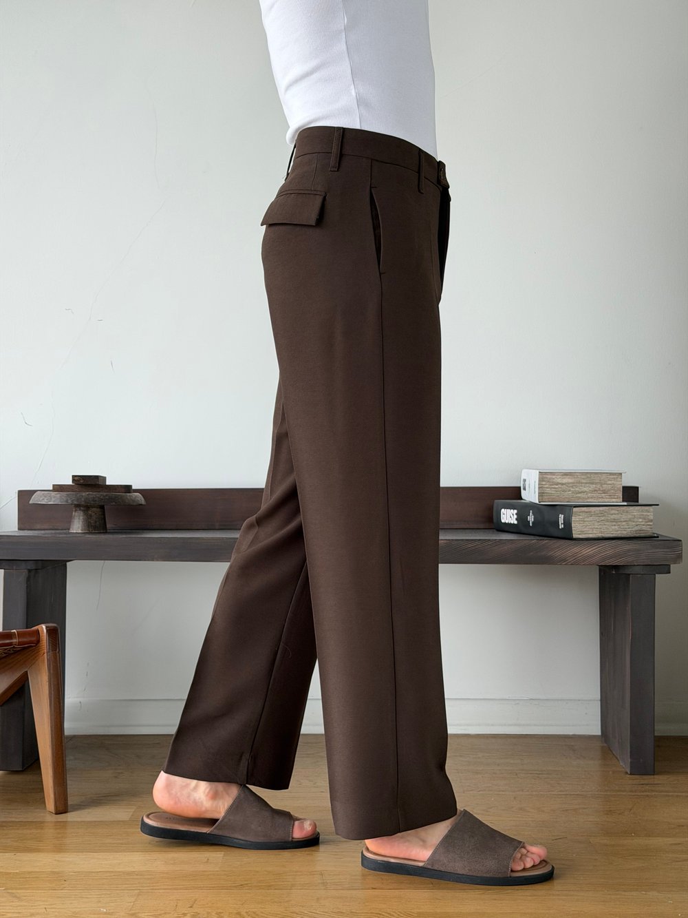 Elena Kahve Baggy Pantolon