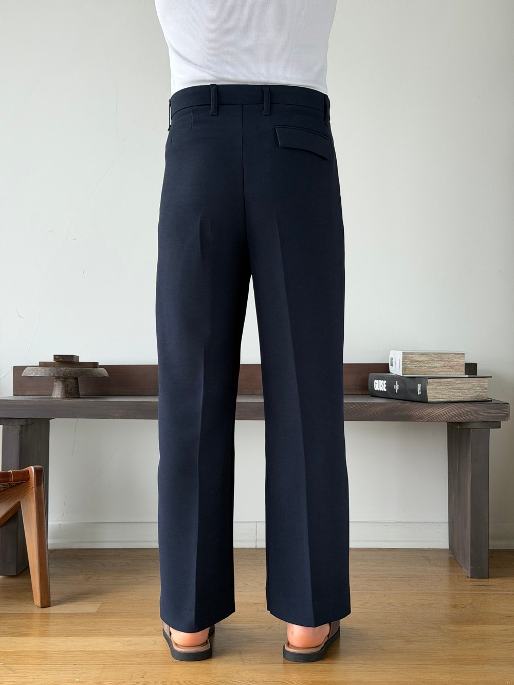 Elena Lacivert Baggy Pantolon