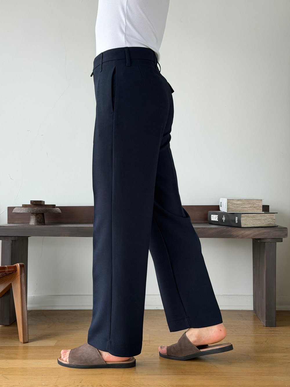 Elena Lacivert Baggy Pantolon