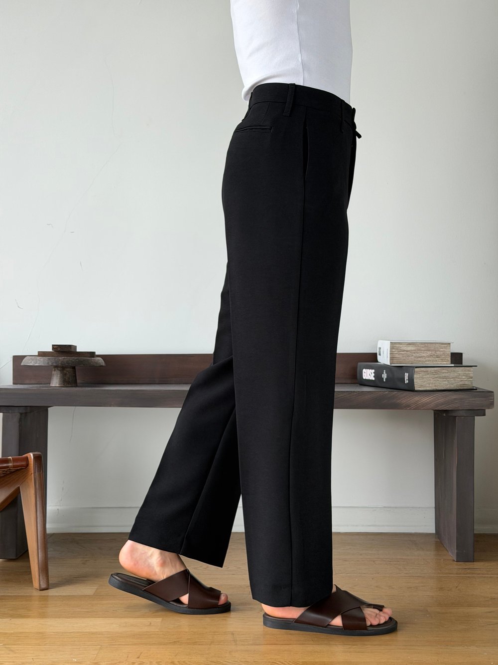Elena Siyah Baggy Pantolon