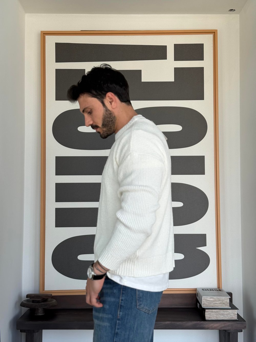 Erwan Örme Ekru Triko