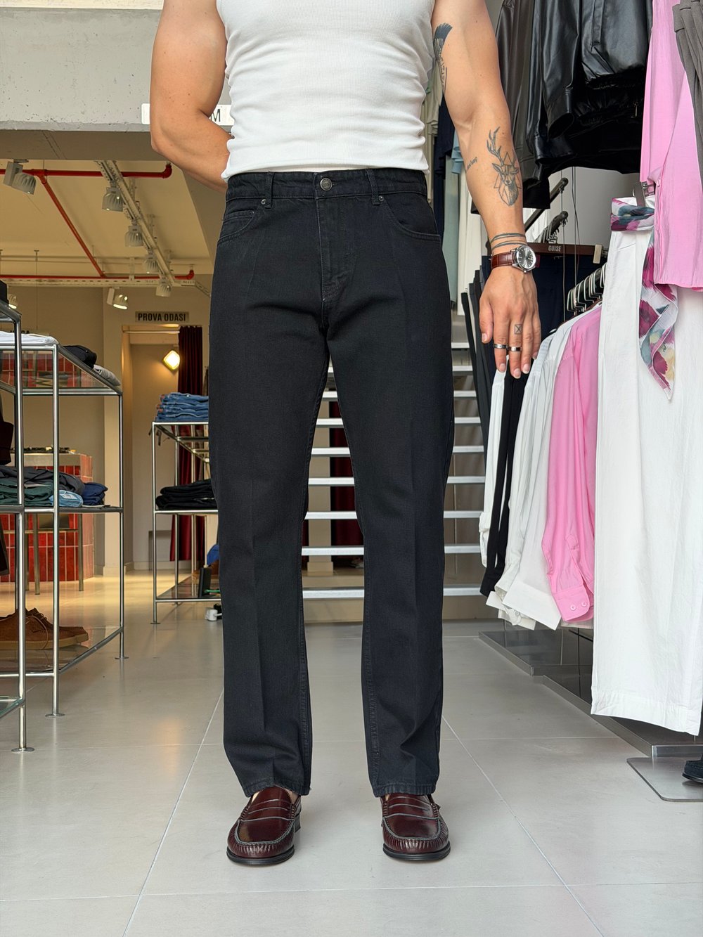 Guise 80s Black Baggy Fit Jean
