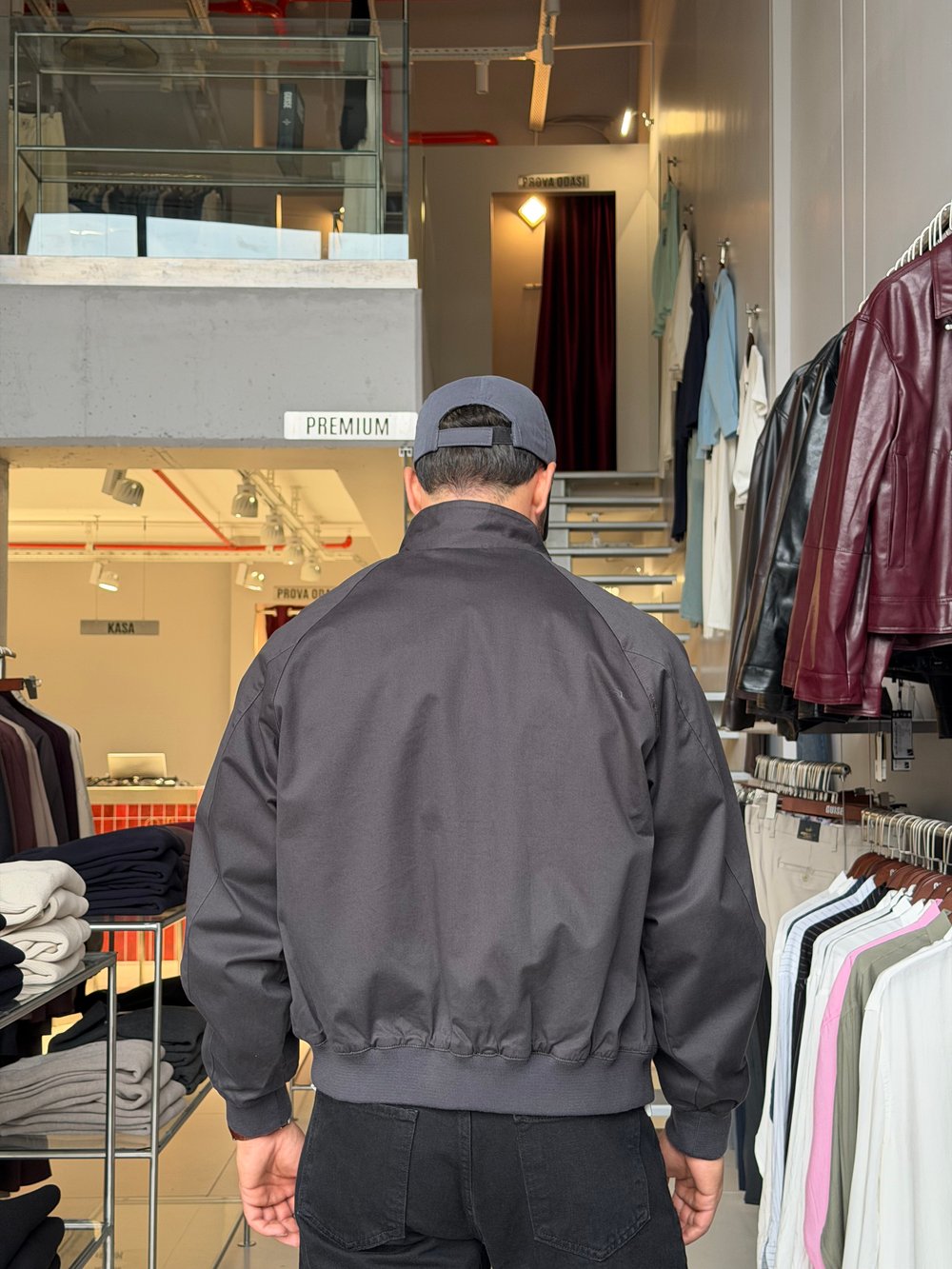 Harvey Antrasit Basic Gabardin Ceket