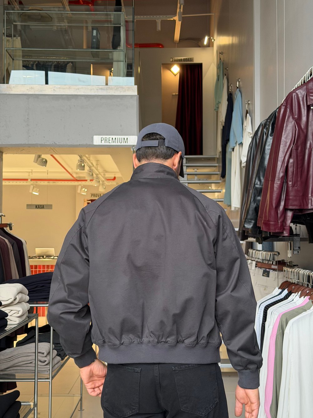 Harvey Antrasit Basic Gabardin Ceket