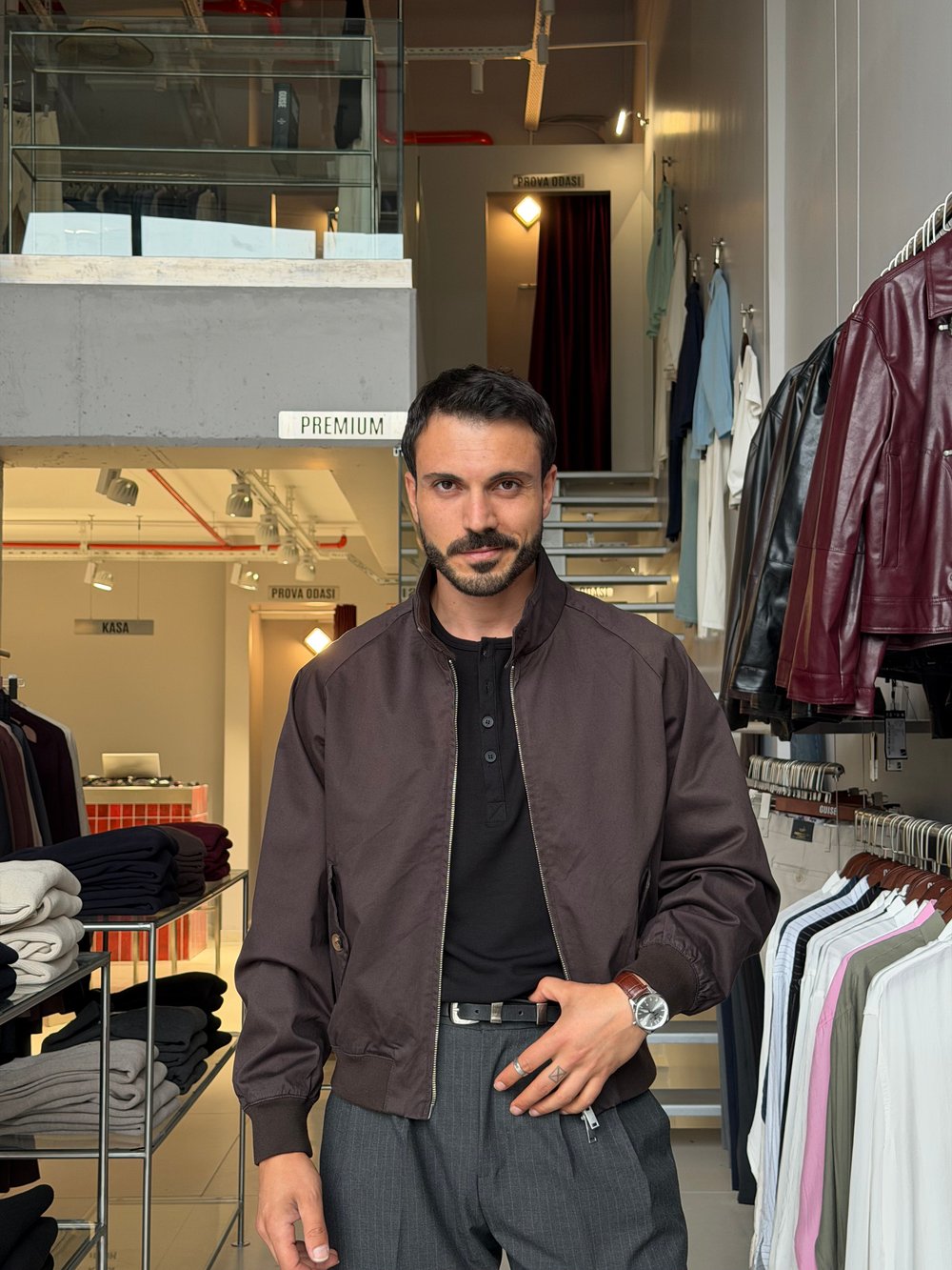 Harvey Kahverengi Basic Gabardin Ceket