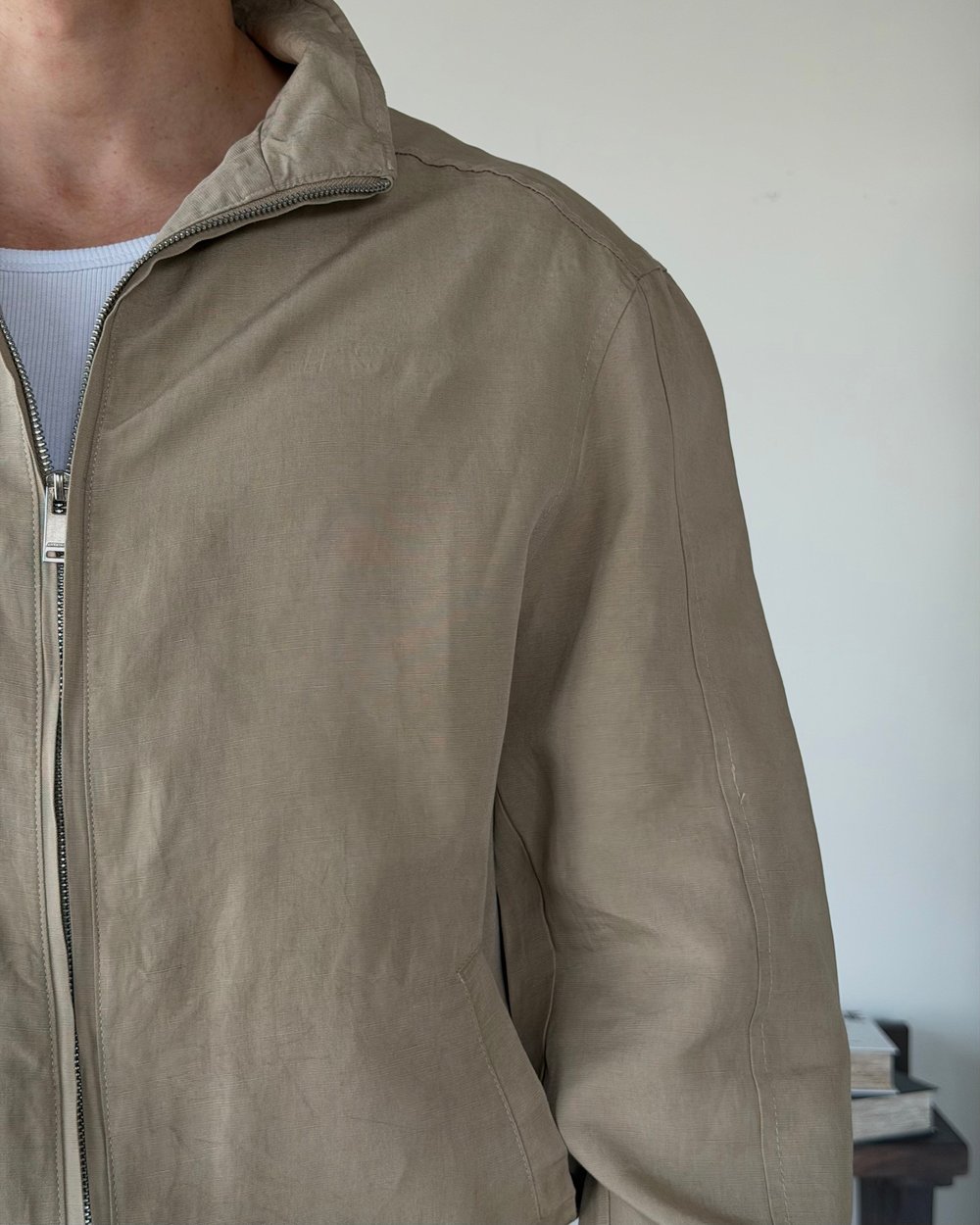 Levin Linen / Tensel Bej Ceket