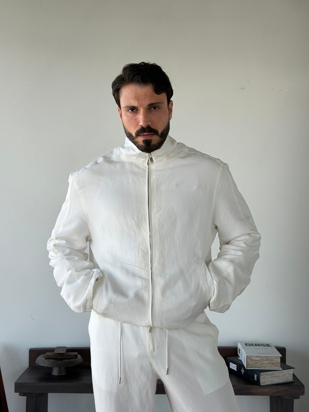 Levin Linen / Tensel Beyaz Ceket