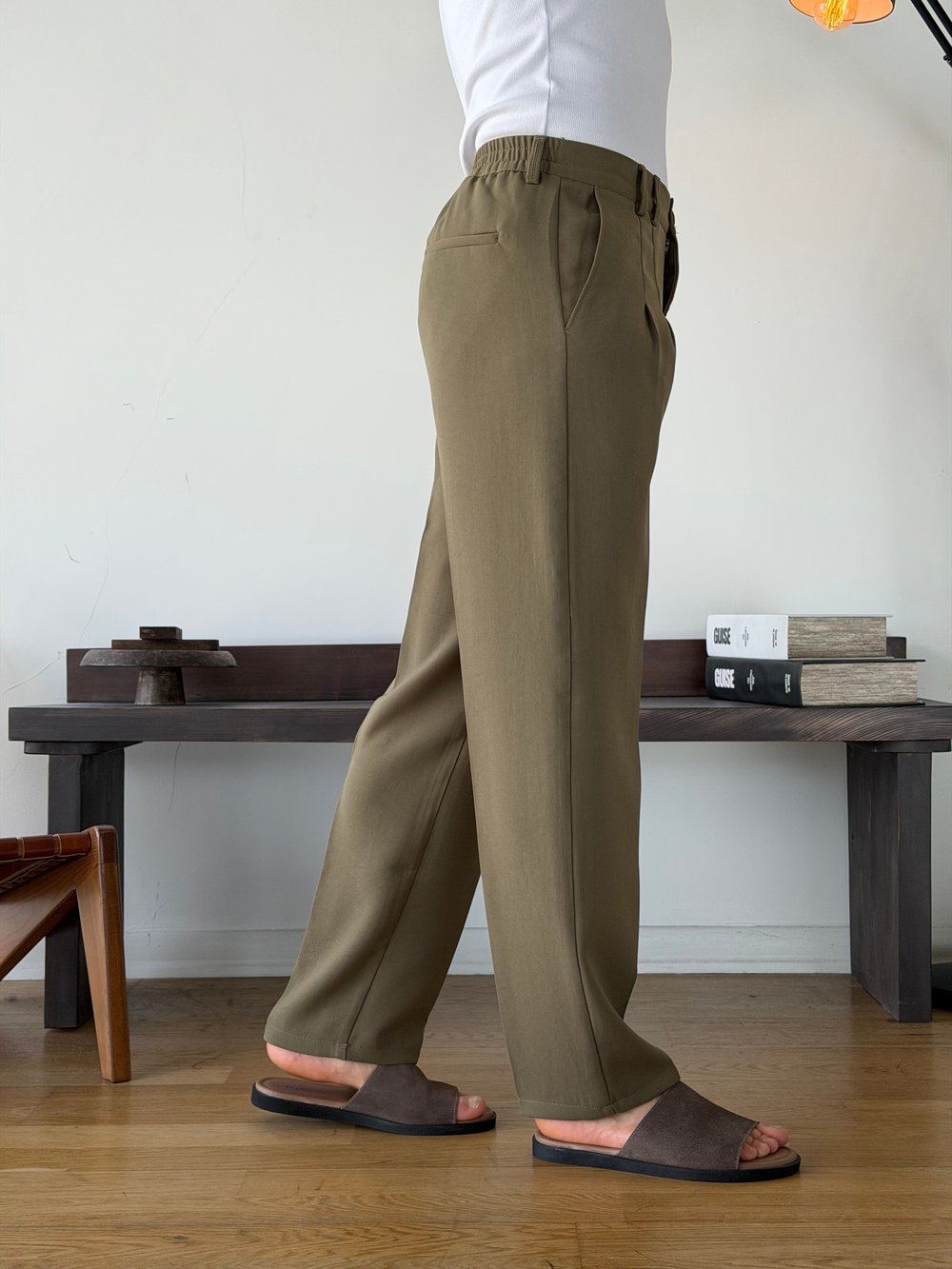 Linda Double Haki Baggy Pantolon