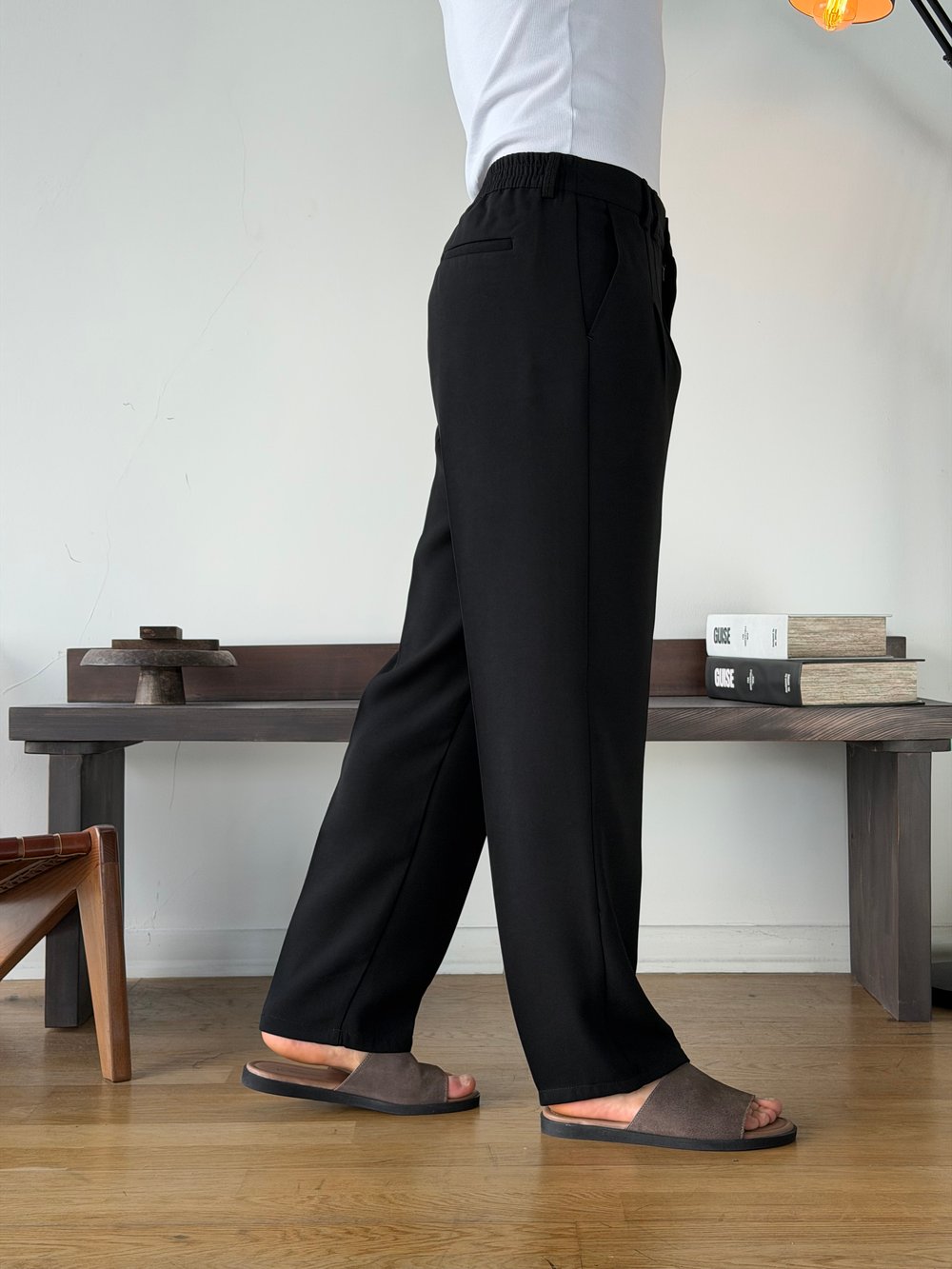 Linda Double Siyah Baggy Pantolon
