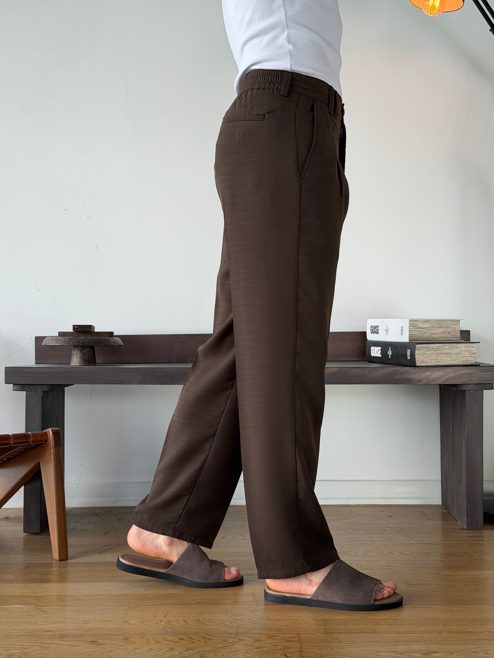Linda Double Kahve  Baggy Pantolon