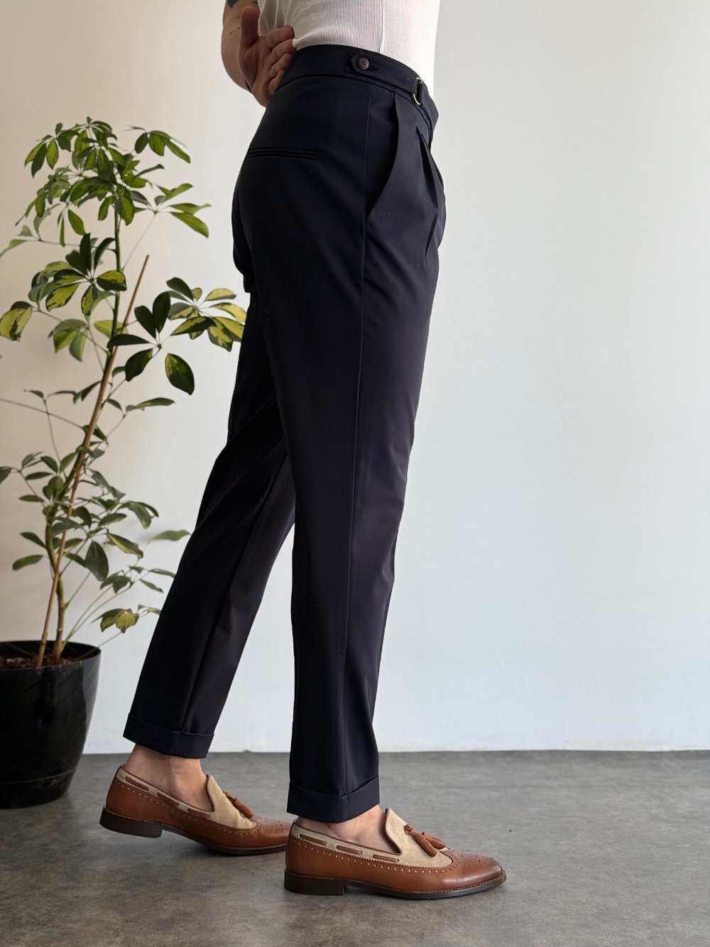 London Dark Blue Pantolon