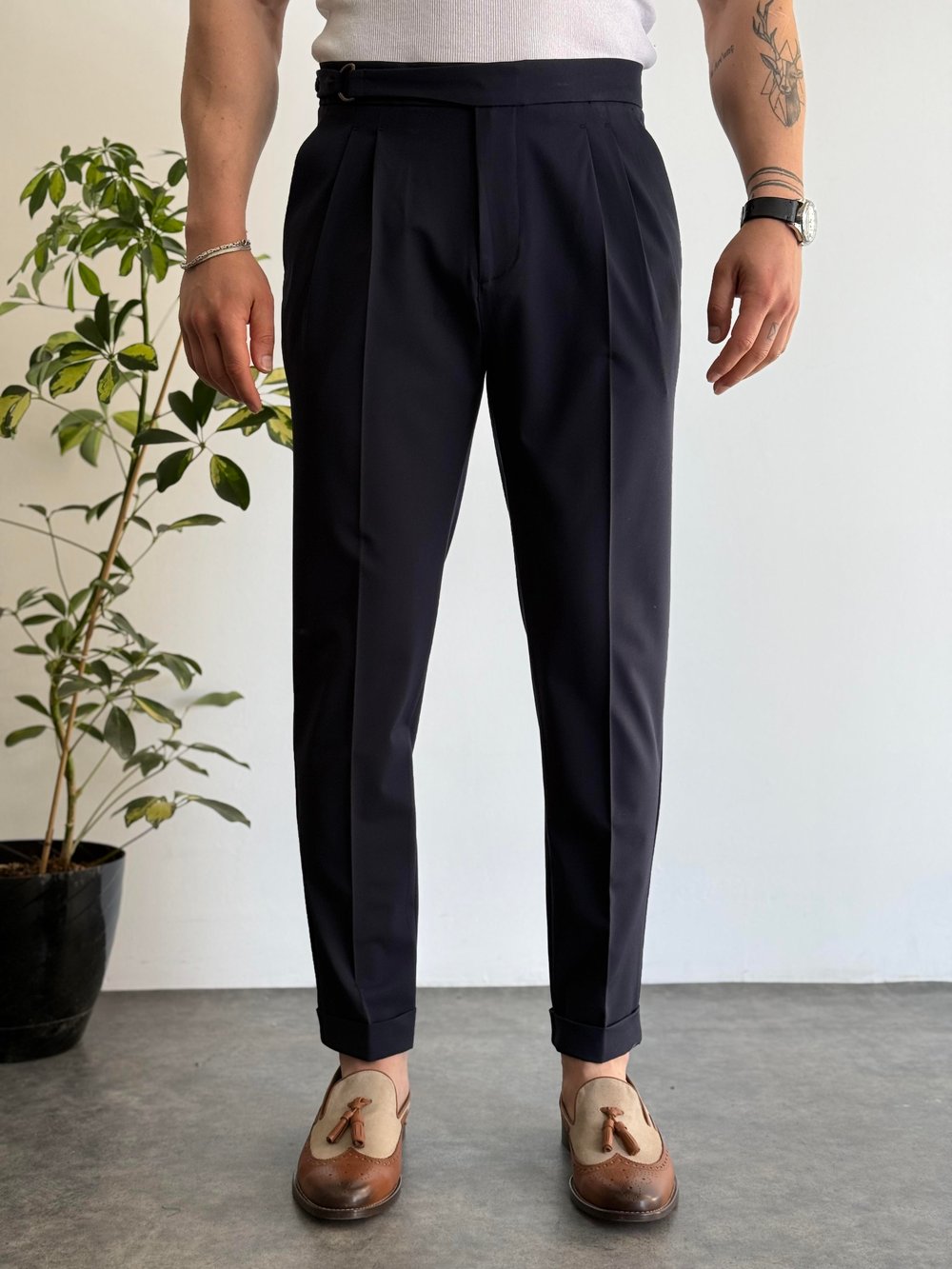 London Dark Blue Pantolon