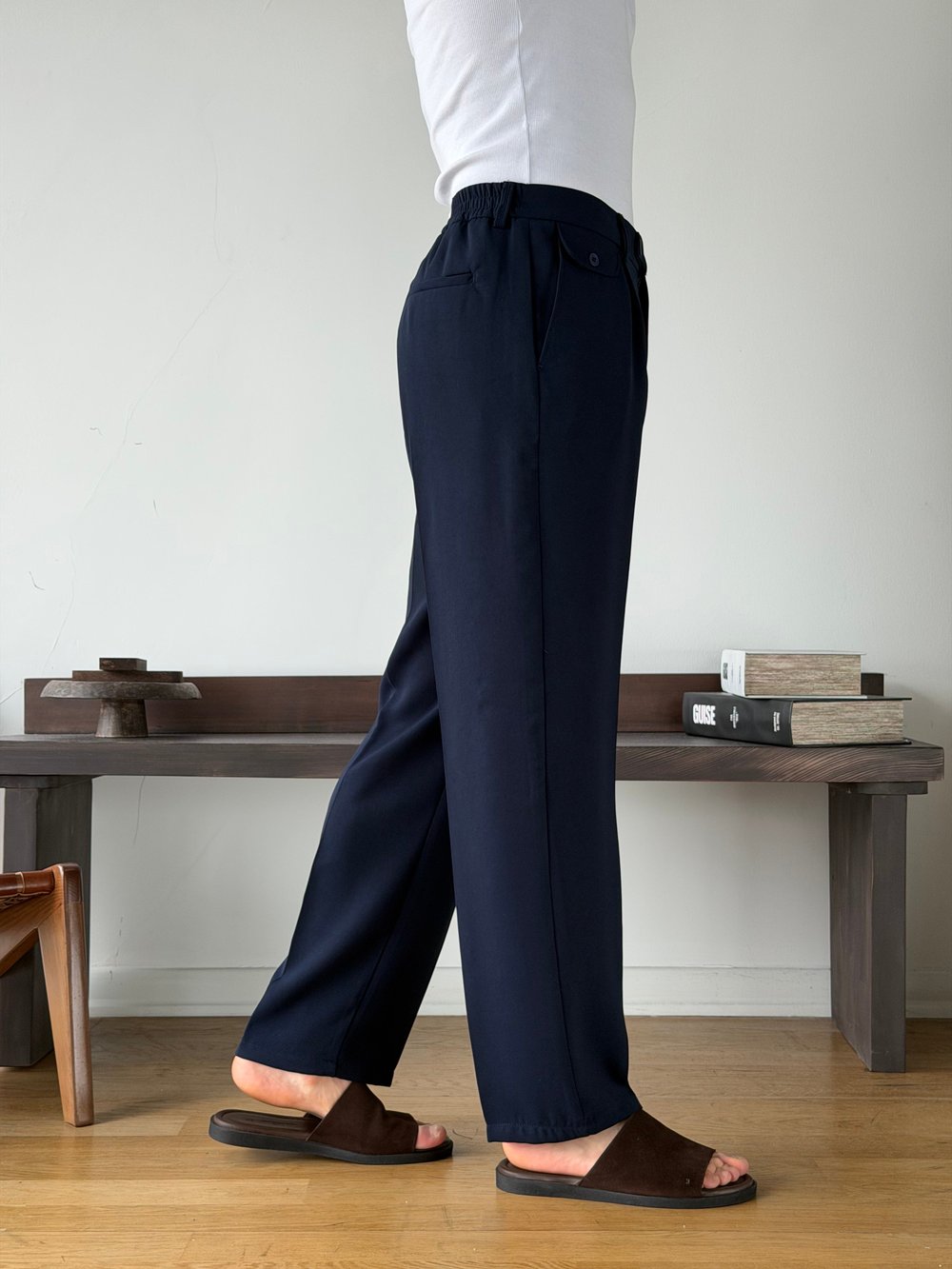 Lyon Lacivert Baggy Pantolon