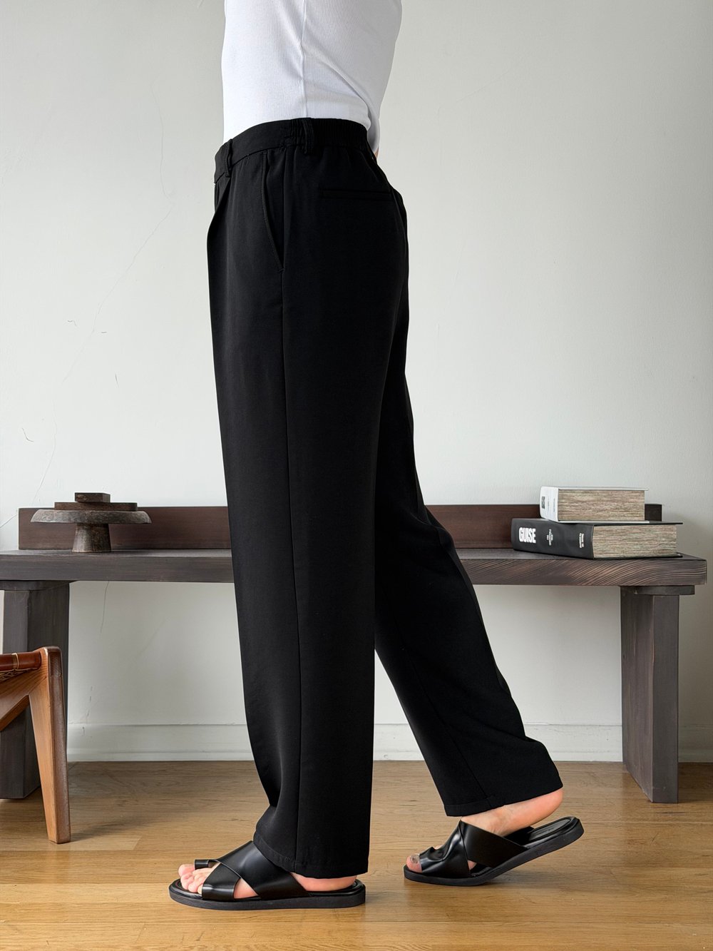 Lyon Siyah Baggy Pantolon