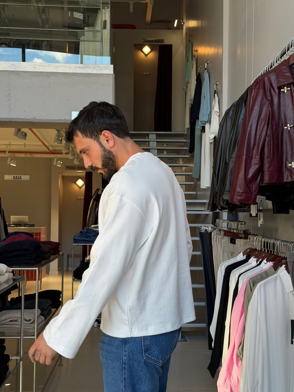 Makalla Ekru Boxy Fit Sweatshirt