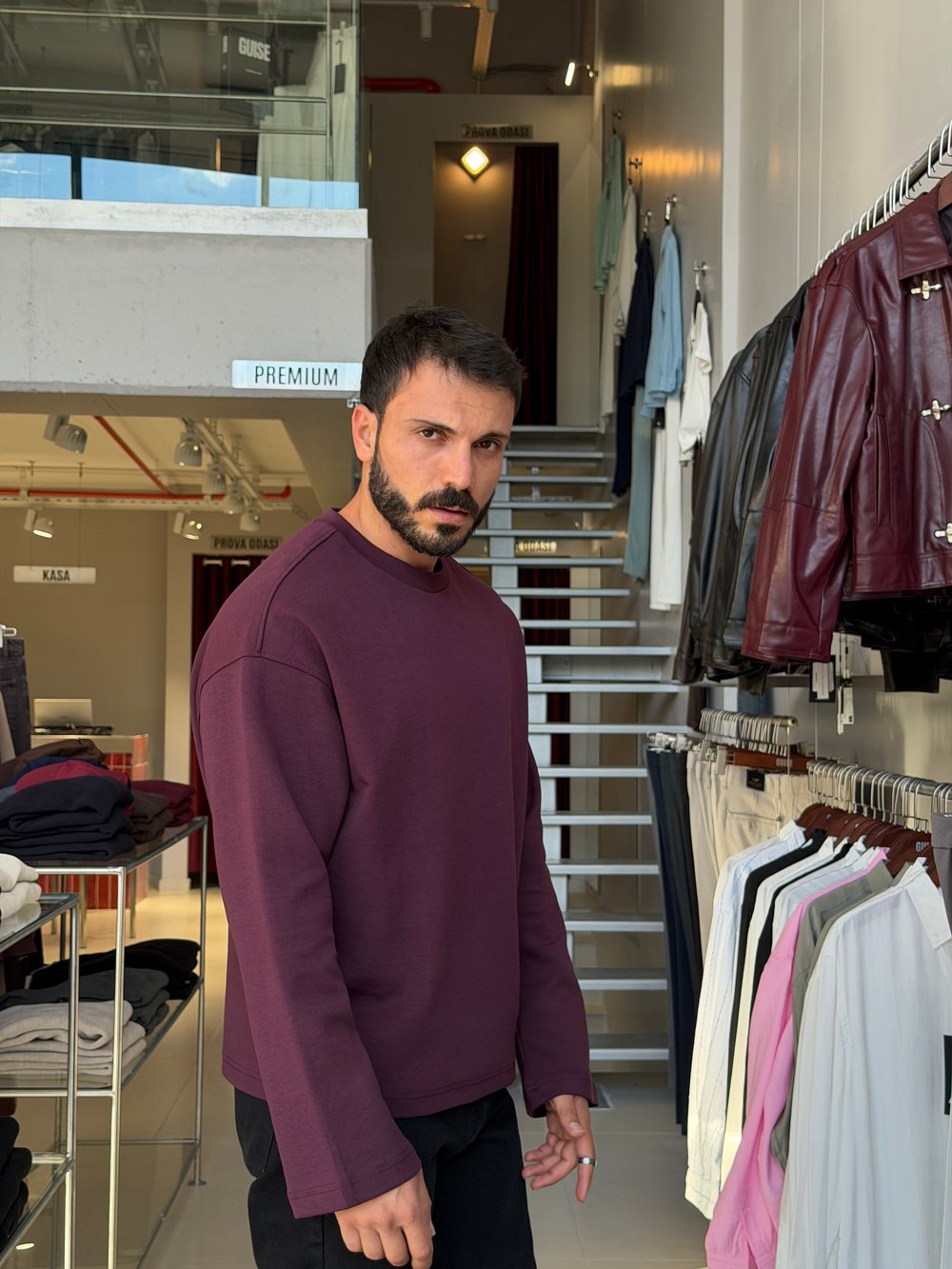 Makalla Mürdüm Boxy Fit Sweatshirt