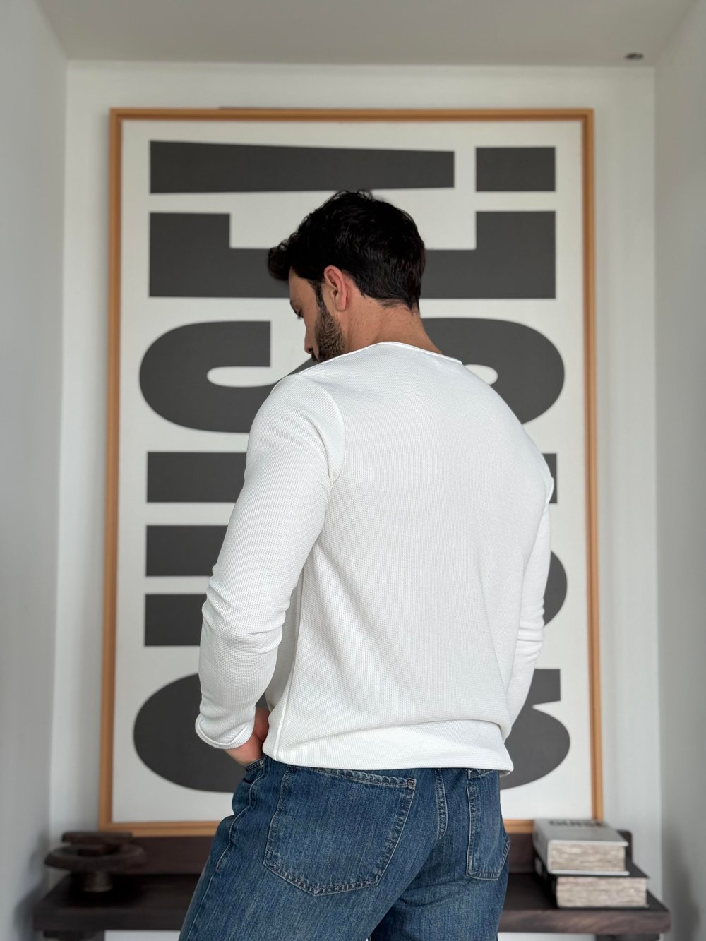 Oblea Henley  Beyaz Sweat