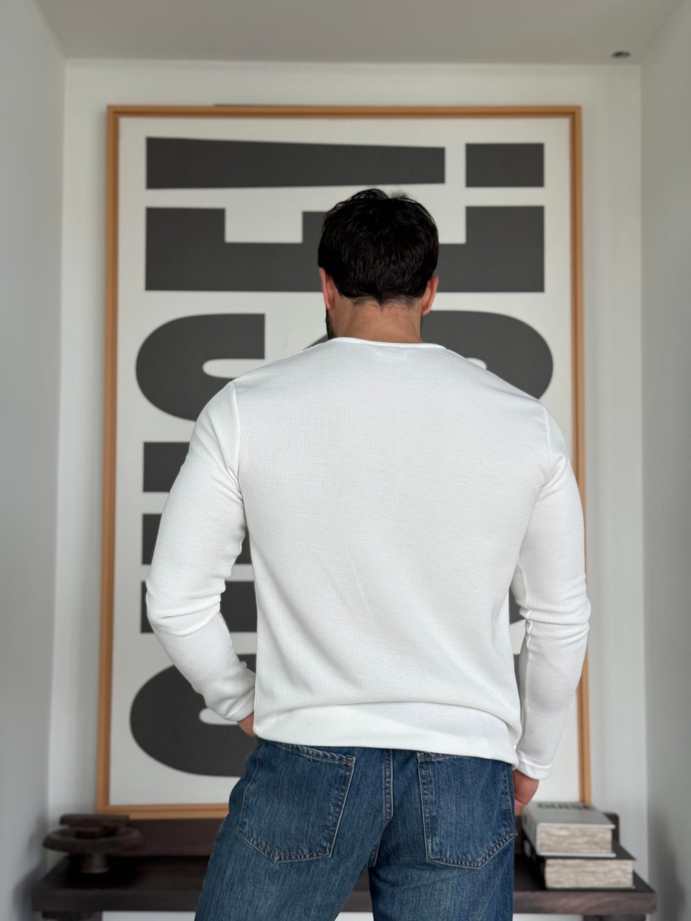 Oblea Henley  Beyaz Sweat