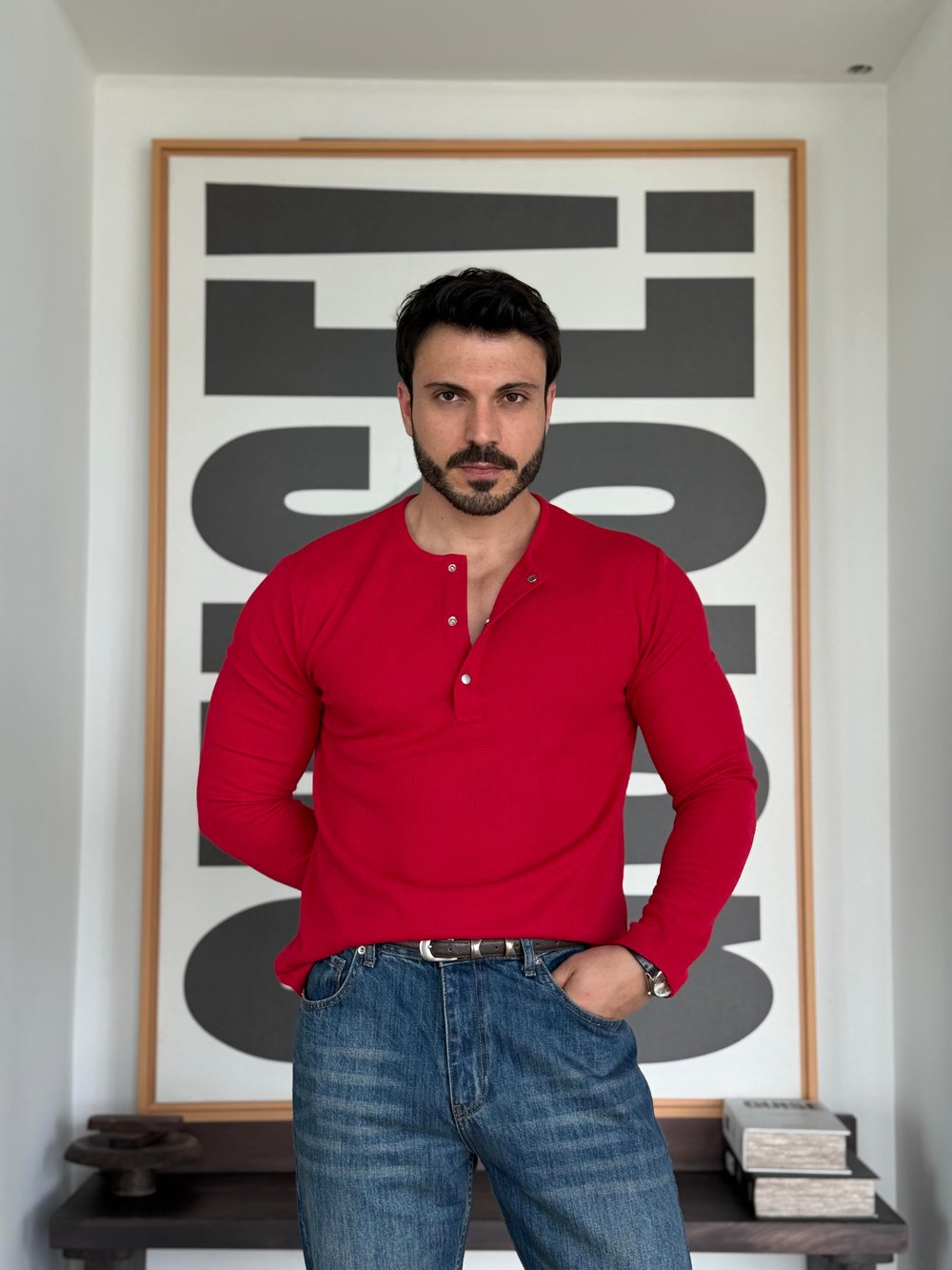 Oblea Henley Kırmızı Sweat 