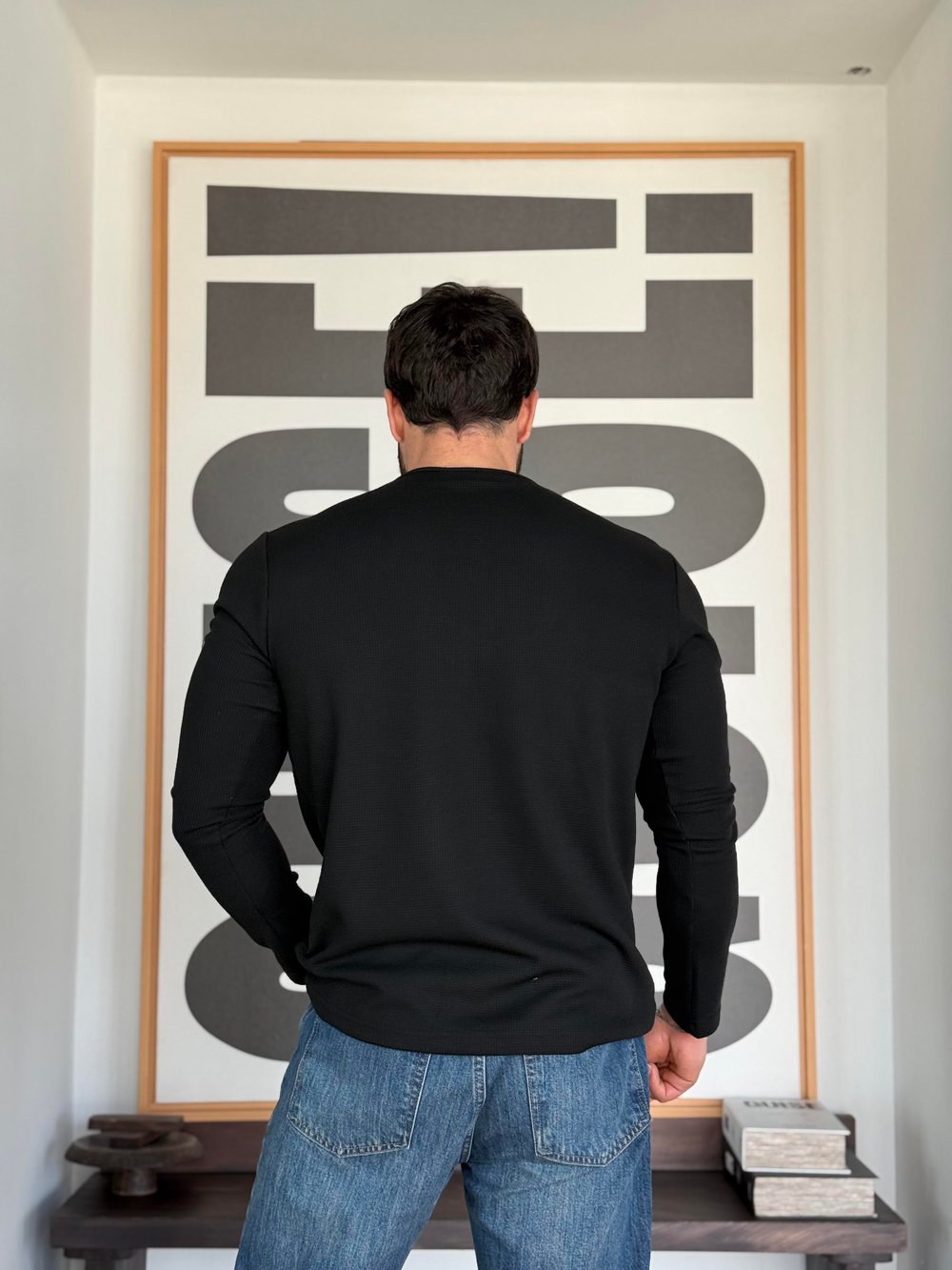 Oblea Henley Siyah Sweat