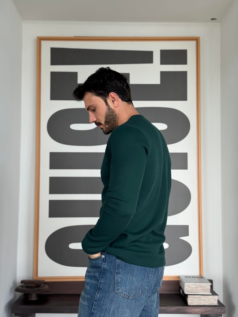 Oblea Henley Zümrüt Sweat