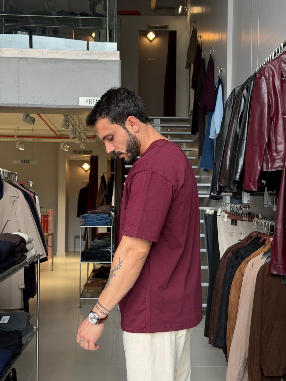 Olite Premium Bordo Tişört