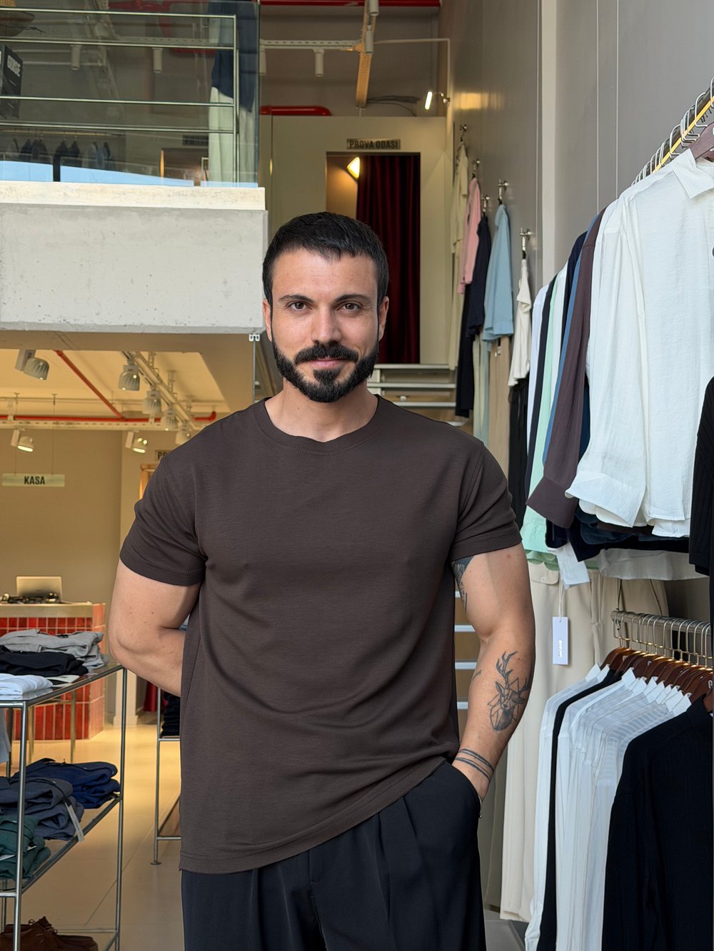 Oris Oysho Modal Kahverengi Tişört