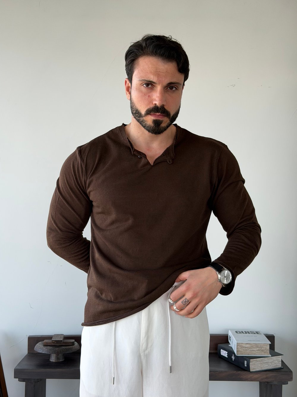 Pino İnce Kahve Sweat