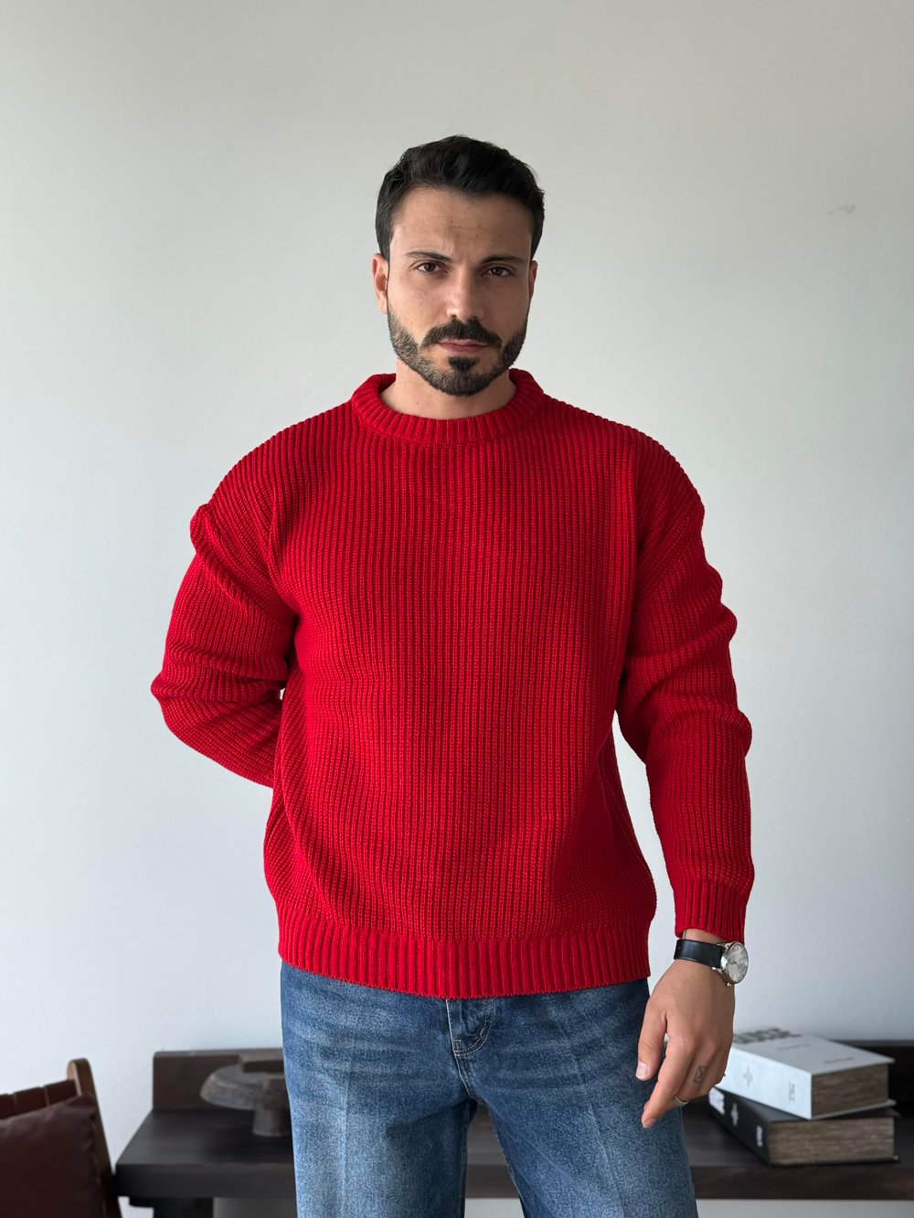 Pisa Kırmızı Örme Triko