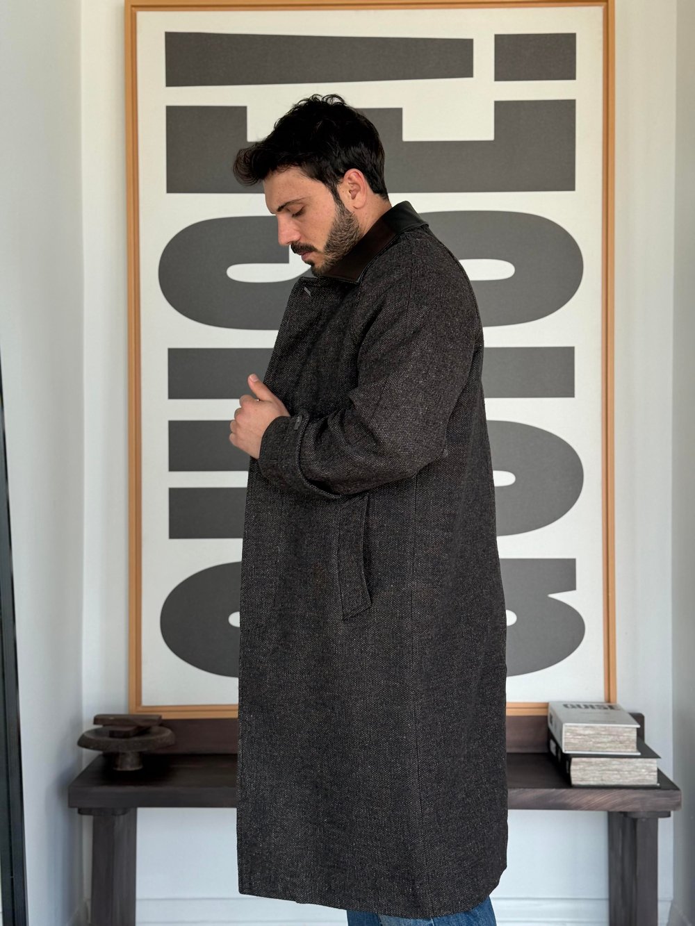 Elitles Yün Karışımlı Kahve Kaban
