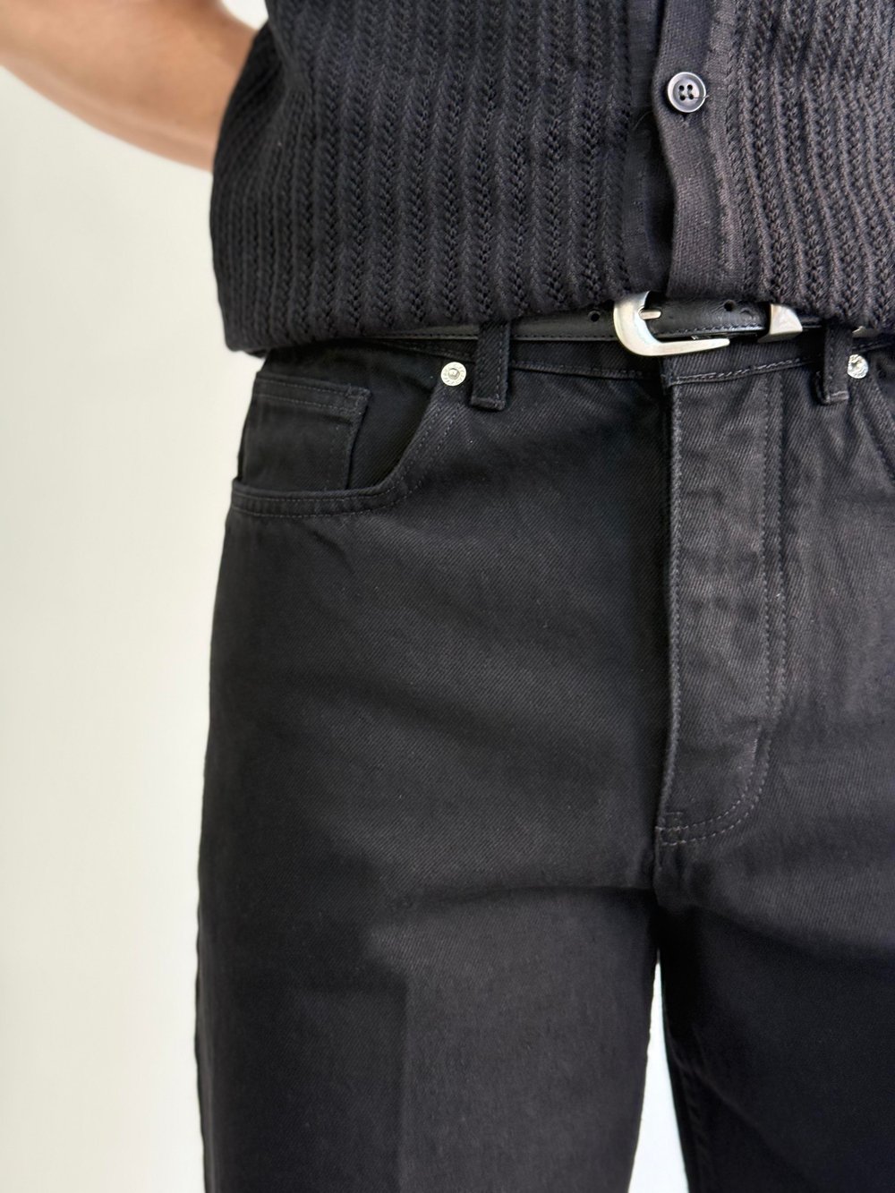 Retro Black Denim