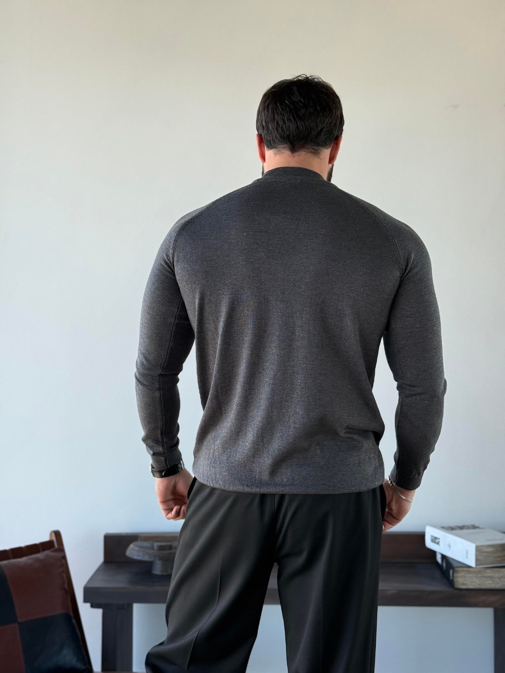 Roberto Tam Balıkçı Füme Triko