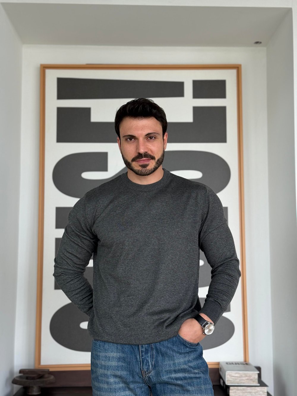 Rodrigo Basic İnce Antrasit Triko