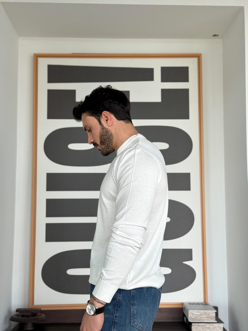 Rodrigo Basic İnce Ekru Triko