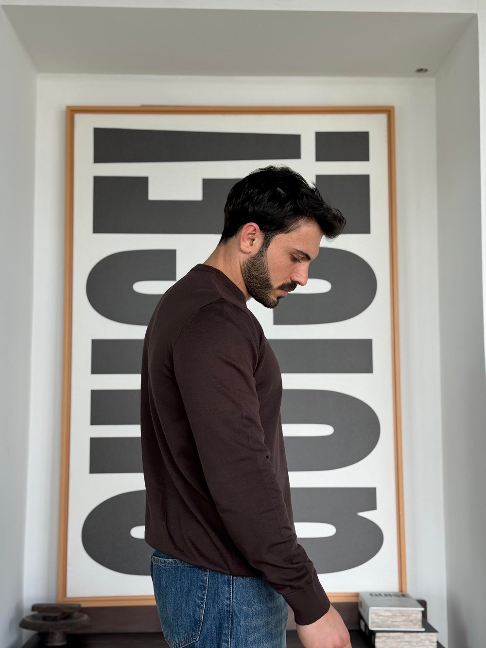Rodrigo Basic İnce Kahve Triko
