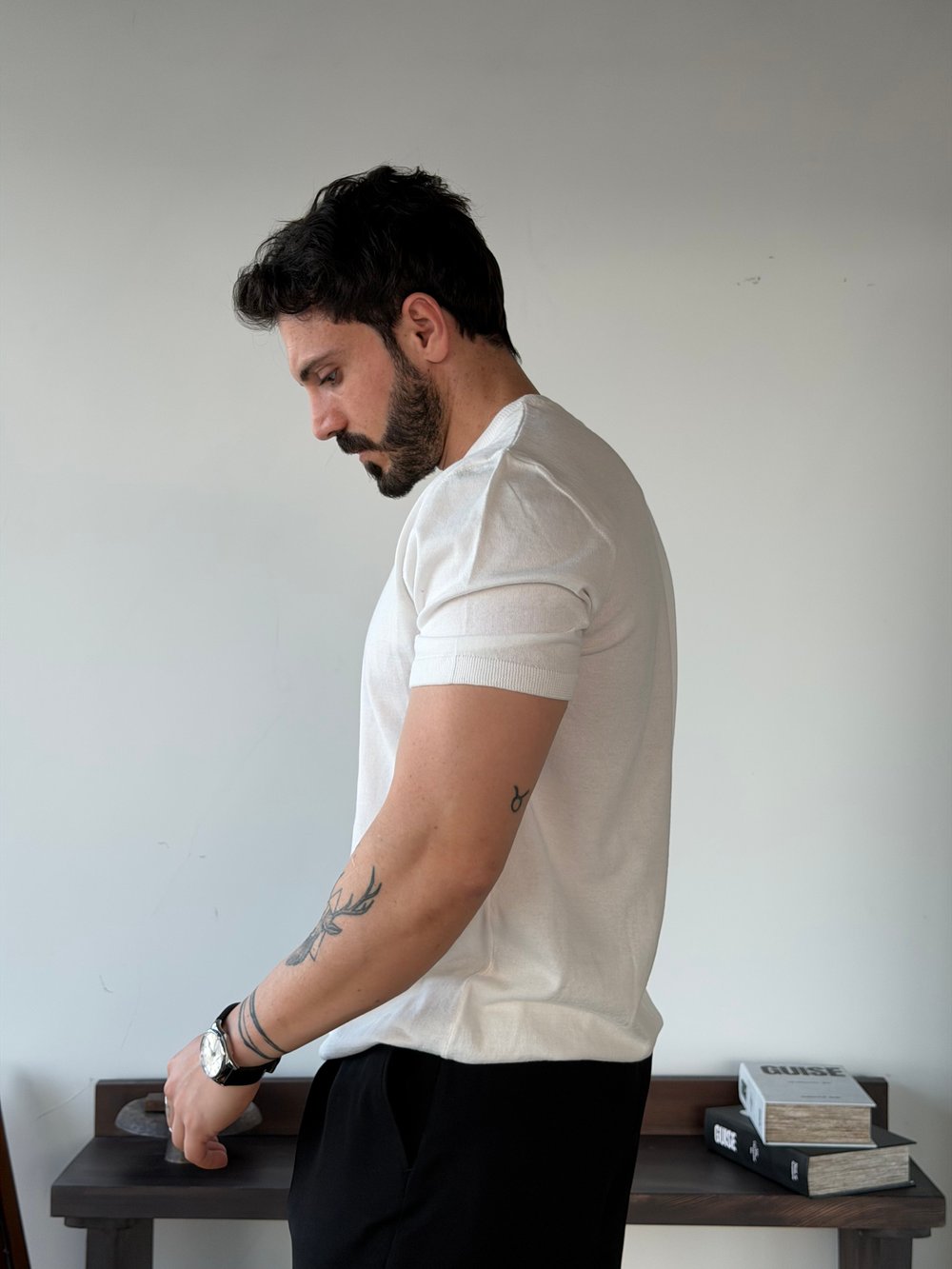 Scallini Basic Ekru Triko 