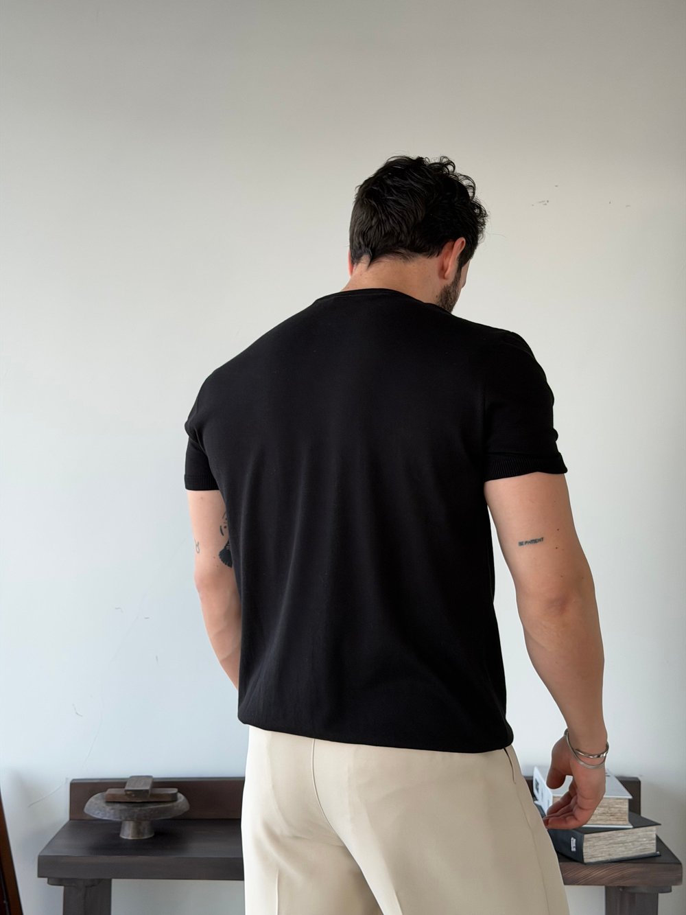 Scallini Basic Siyah Triko 
