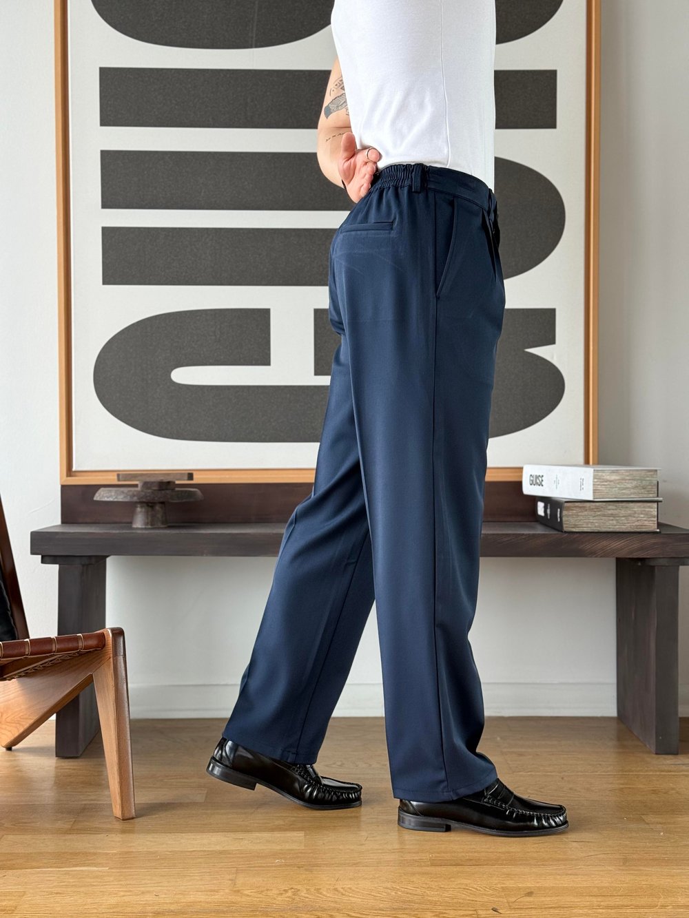 Sedna Lacivert Baggy Pantolon
