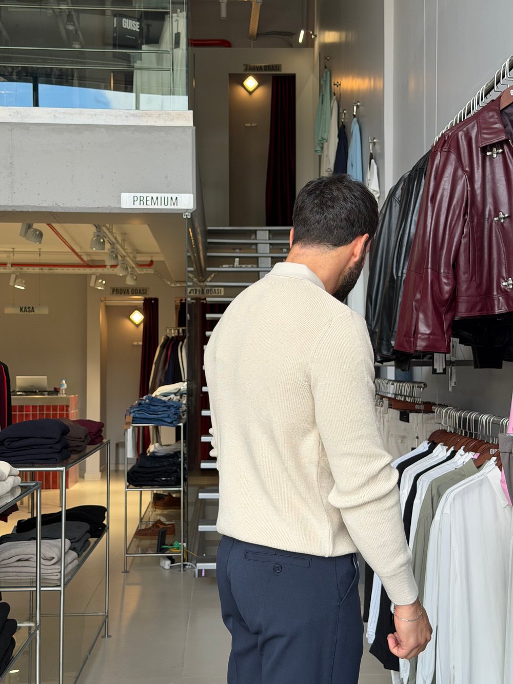 Skonder Taş Fermuarlı Polo Yaka Triko
