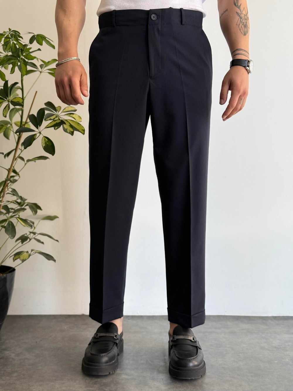 Theo Lacivert Pantolon