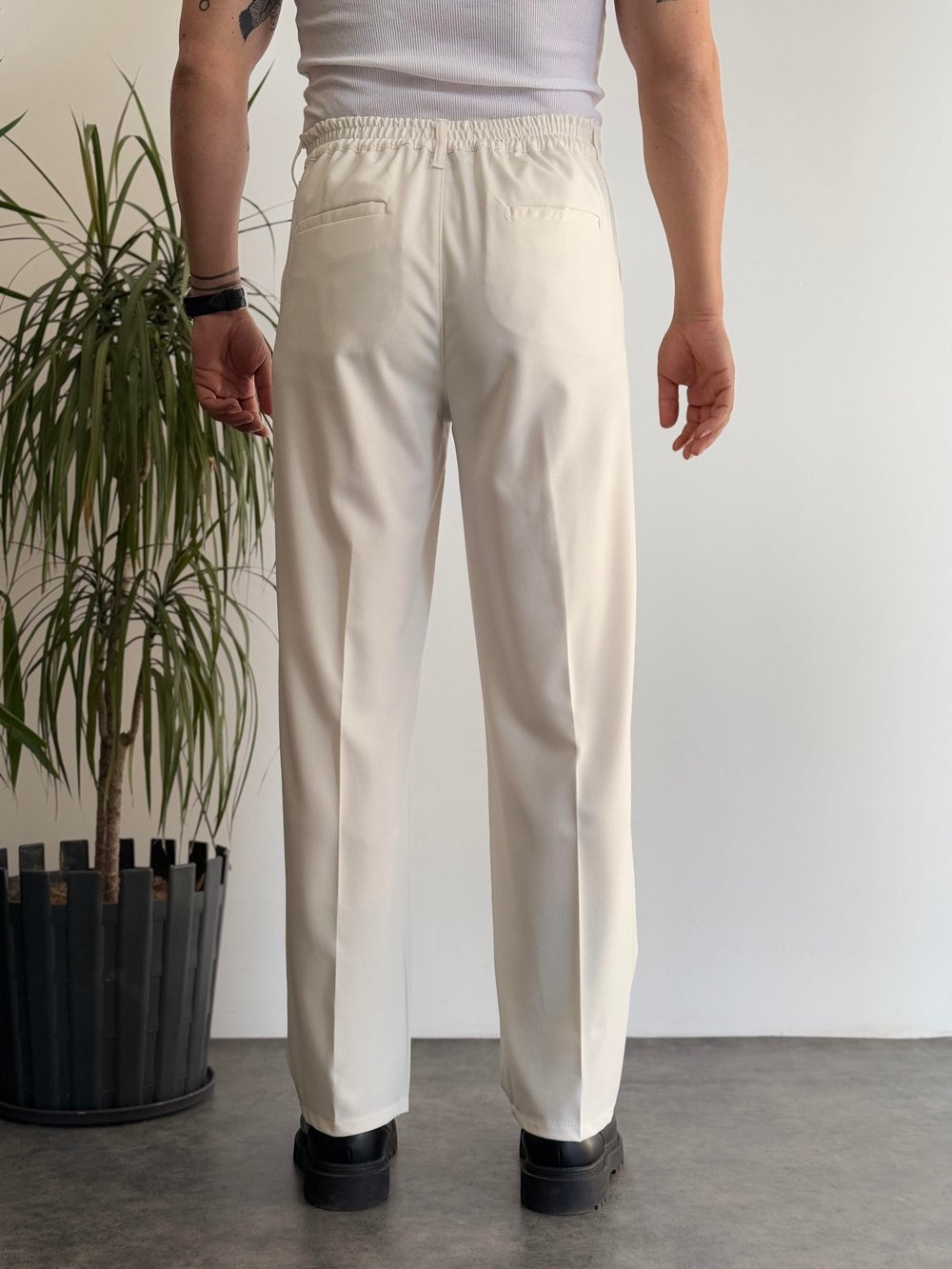 Venüs Beyaz Baggy Pantolon