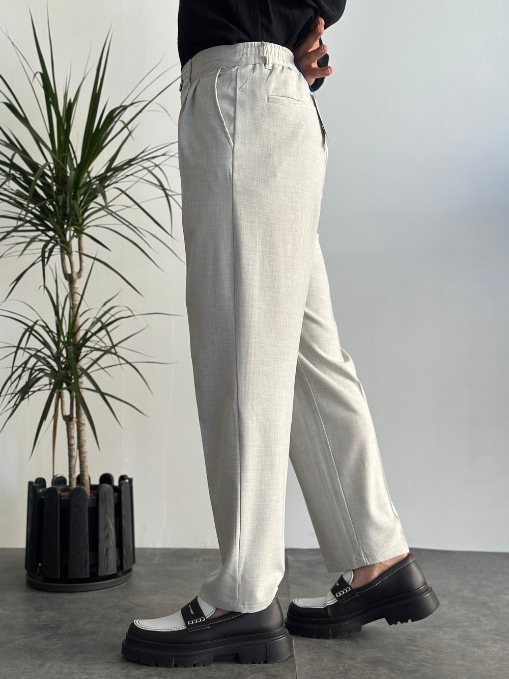 Venüs Gri Baggy Pantolon