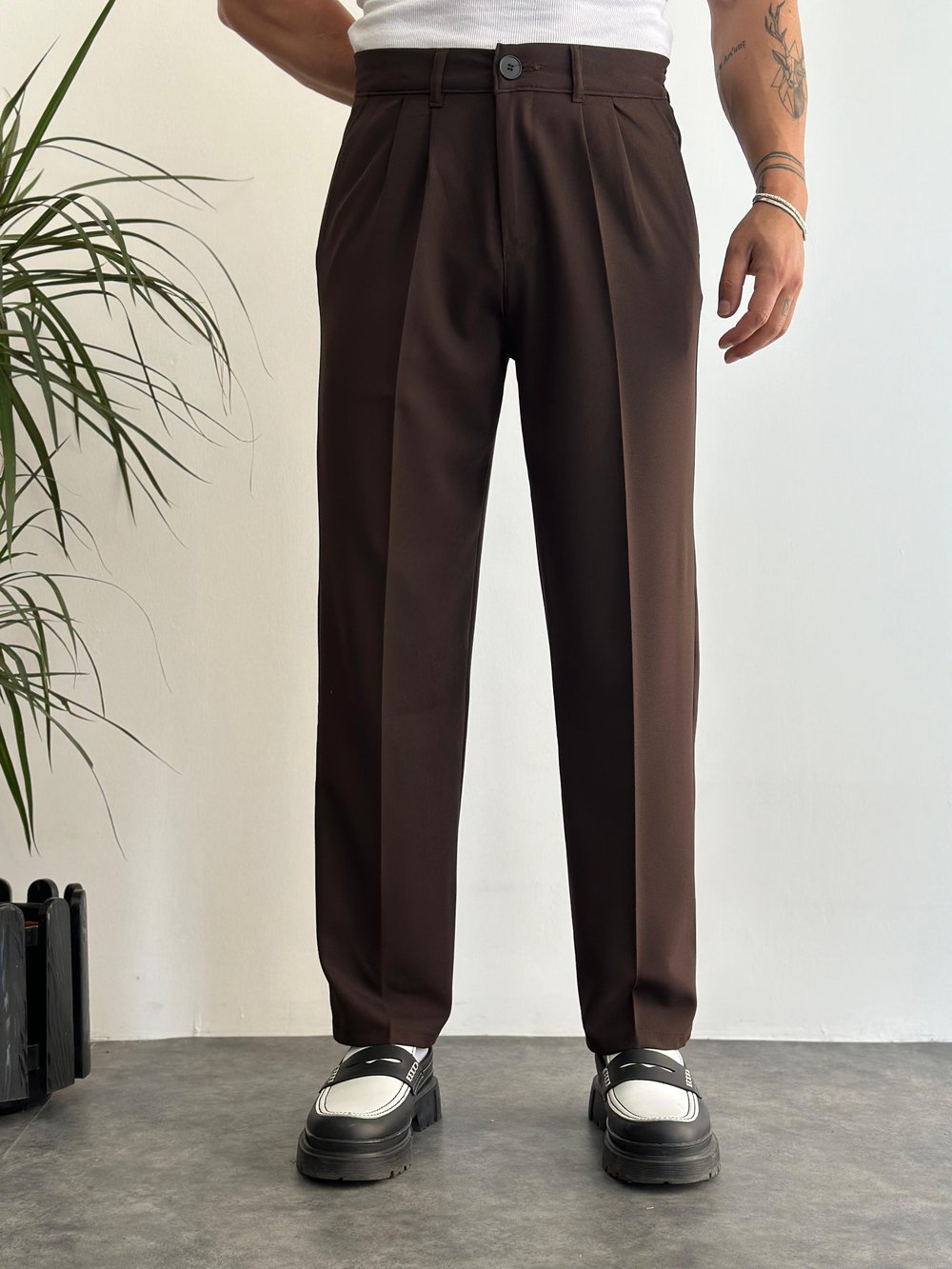 Venüs Kahve Baggy Pantolon