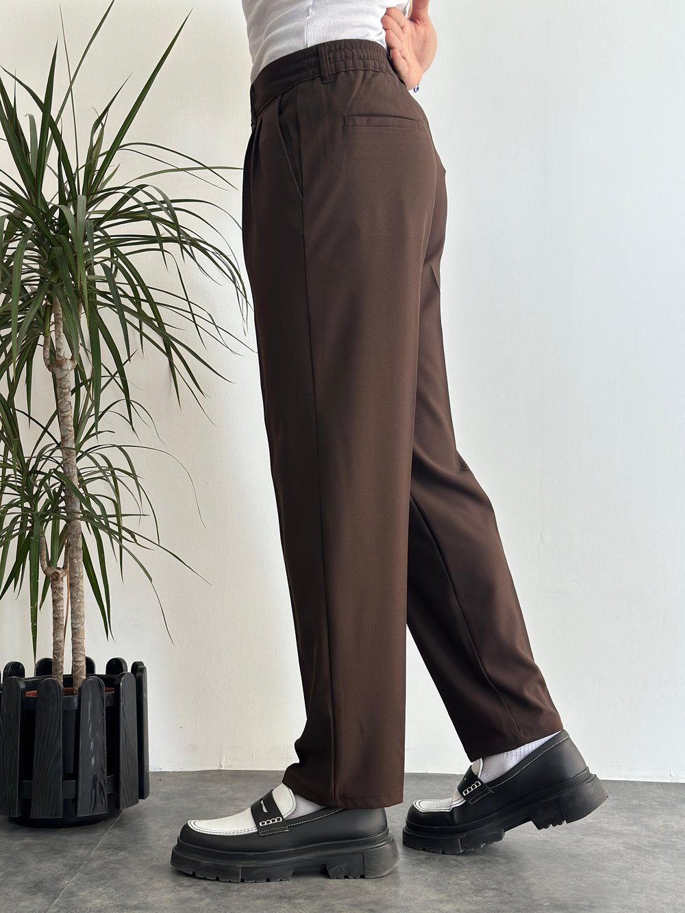 Venüs Kahve Baggy Pantolon