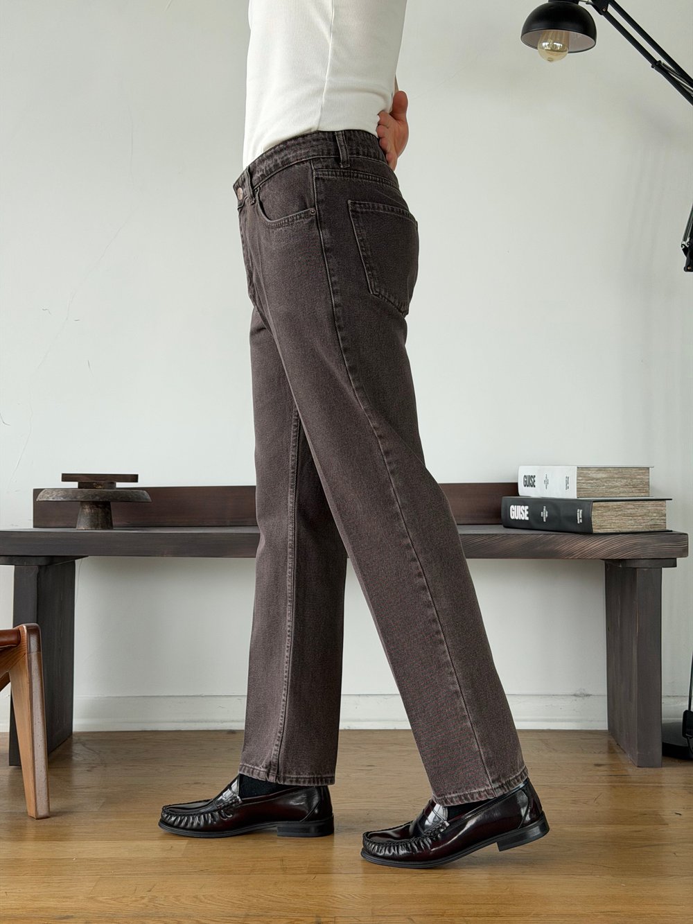 Vintal 80s Kahves  Baggy Jean (893)