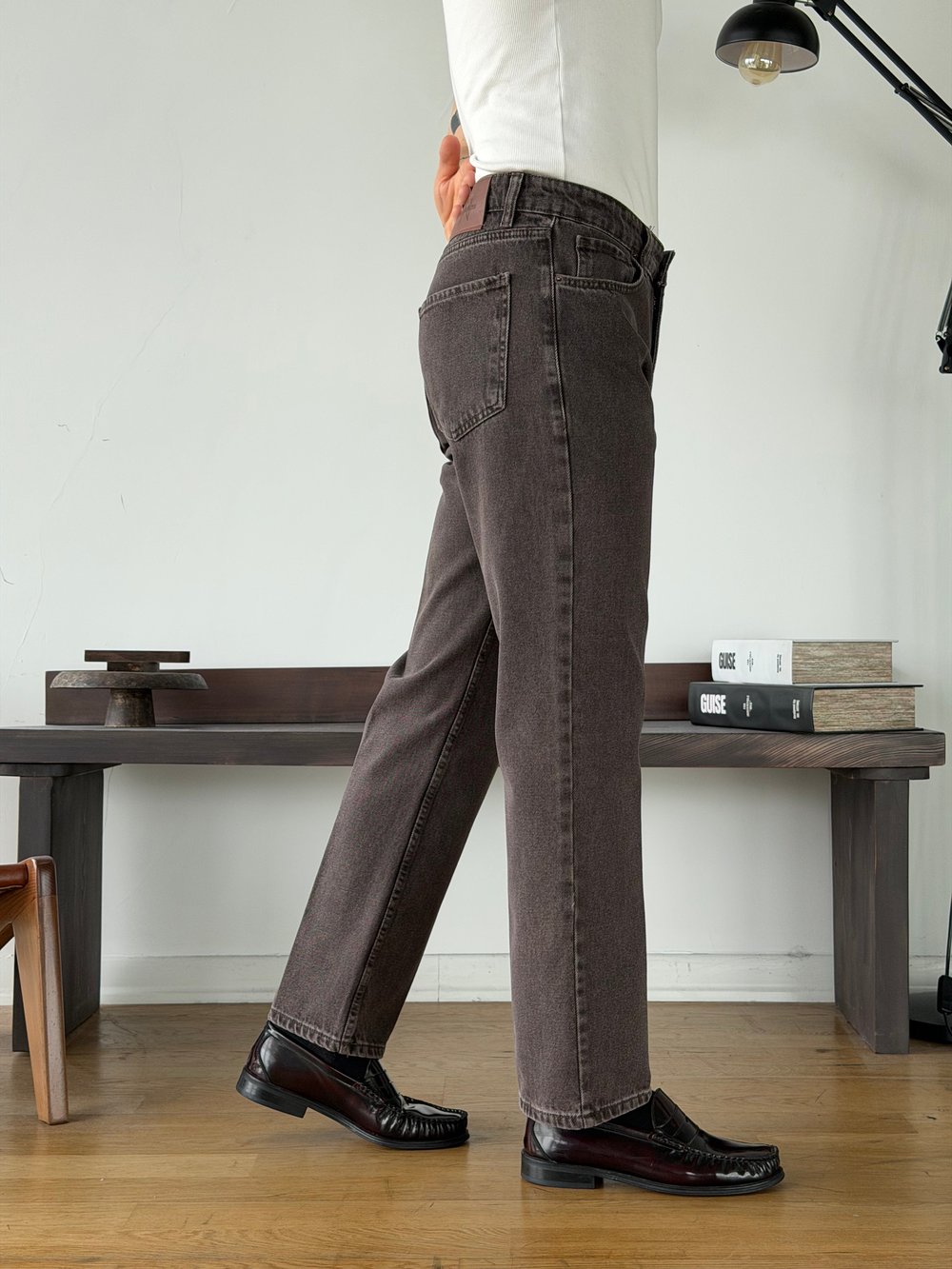 Vintal 80s Kahves  Baggy Jean (893)
