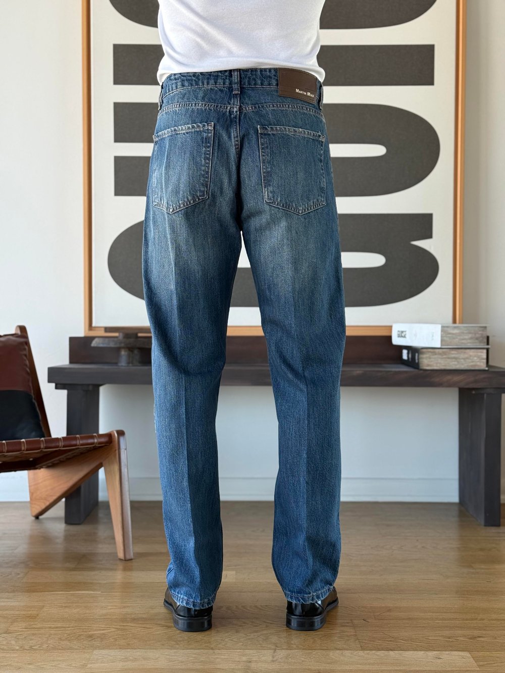 Vintal 80s Baggy Mavi Jean