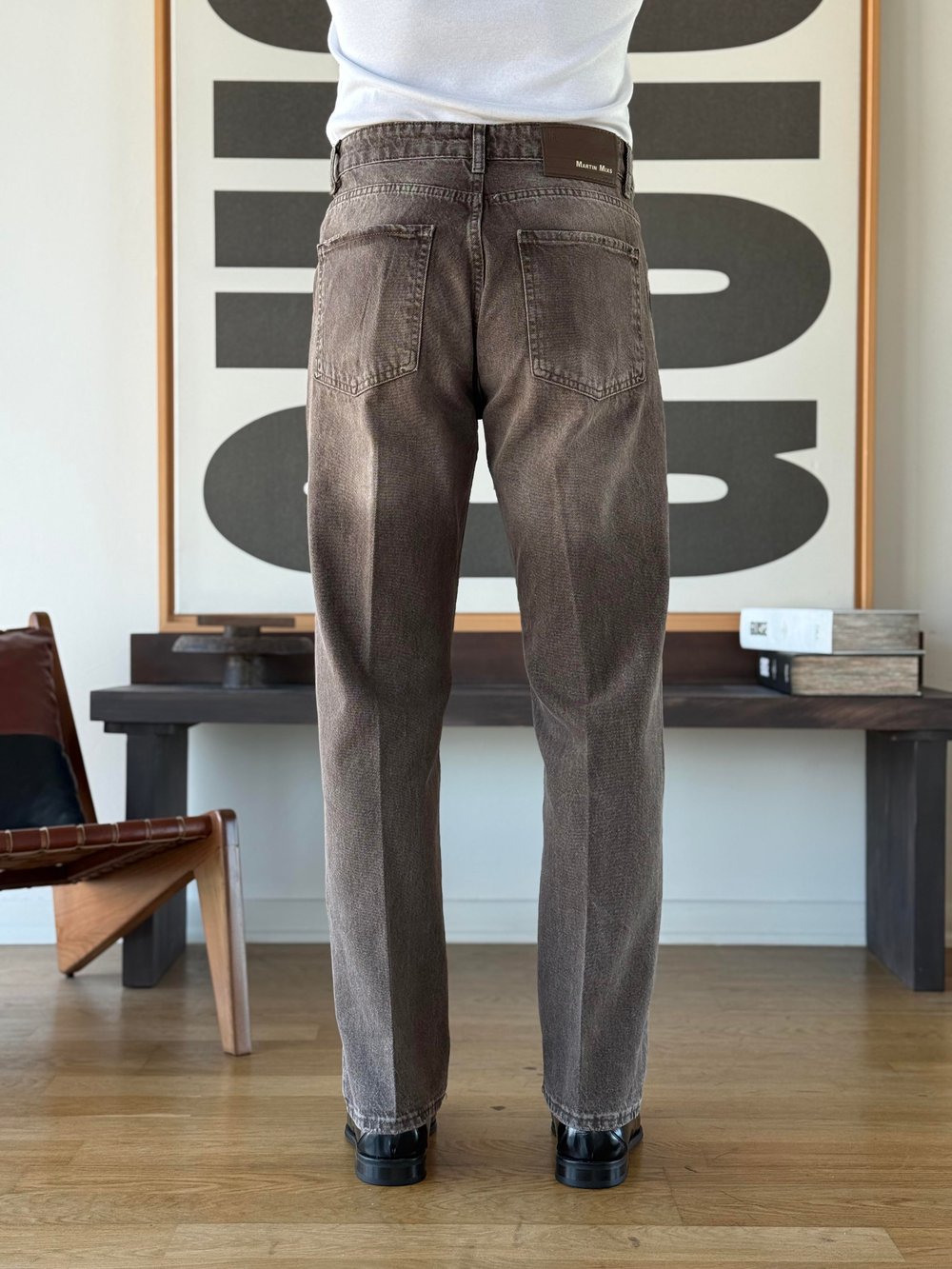 Vintal 80s Kahve Baggy Jean