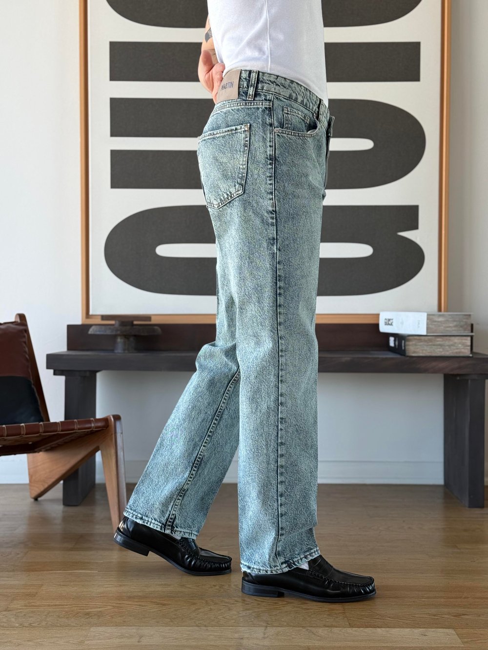Vintal 80s Green Baggy Jean