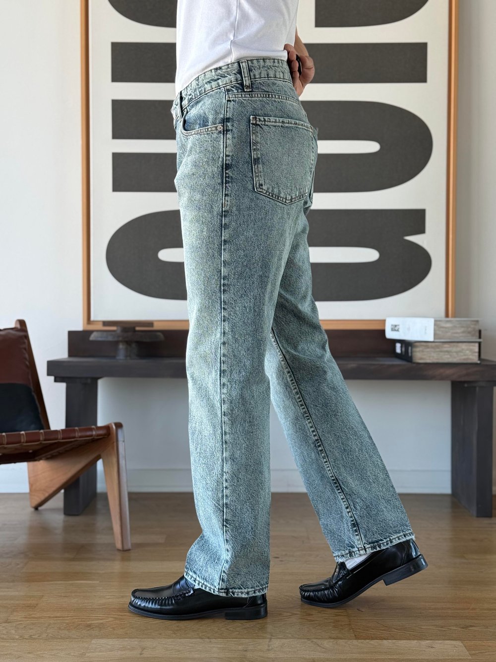 Vintal 80s Green Baggy Jean
